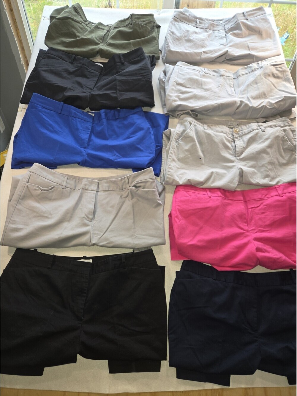 Liz Claiborne Emma & Classic Pants Size 16 Trousers Lot Of 10 Pairs B4 0052